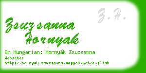 zsuzsanna hornyak business card